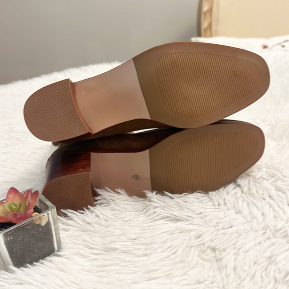 NEW Steve Madden Rhiannon Brown Suede Chelsea Heel bootie women size 5.5 - Picture 5 of 7